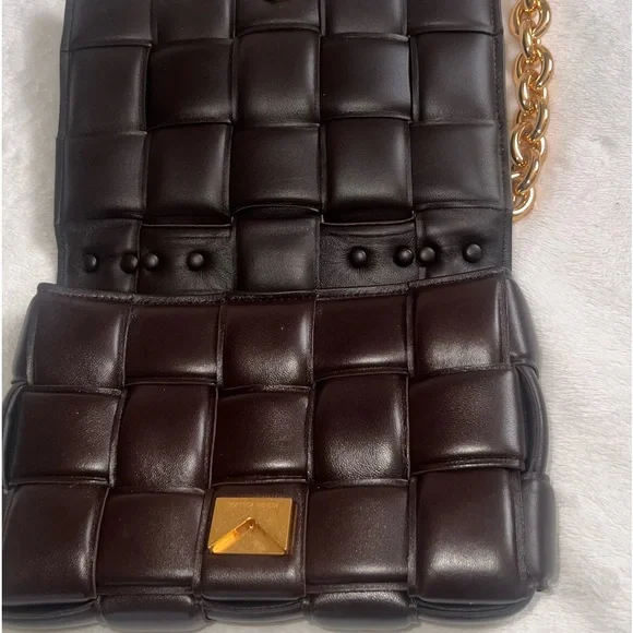 Bottega Veneta Cassette Chain Bag - Chocolate